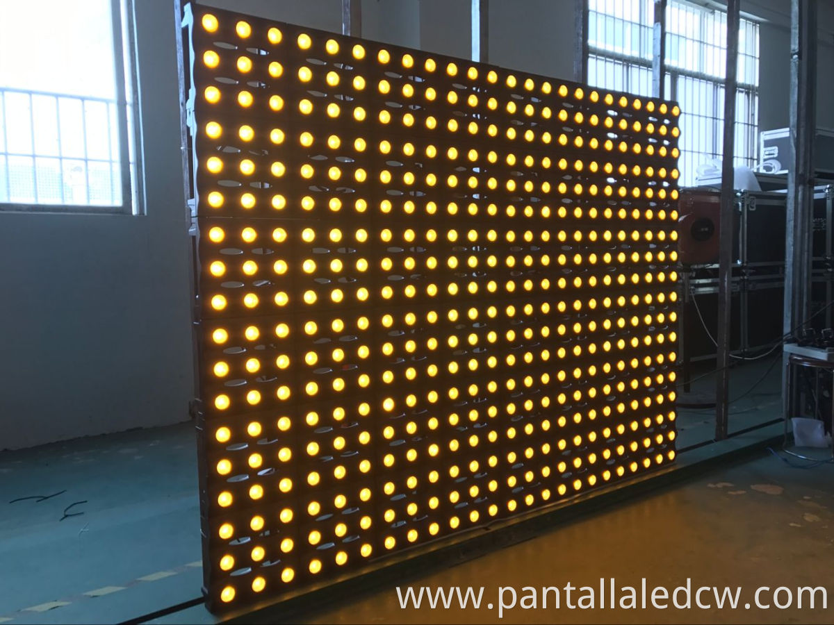 36*3w led matrix disco wall stage